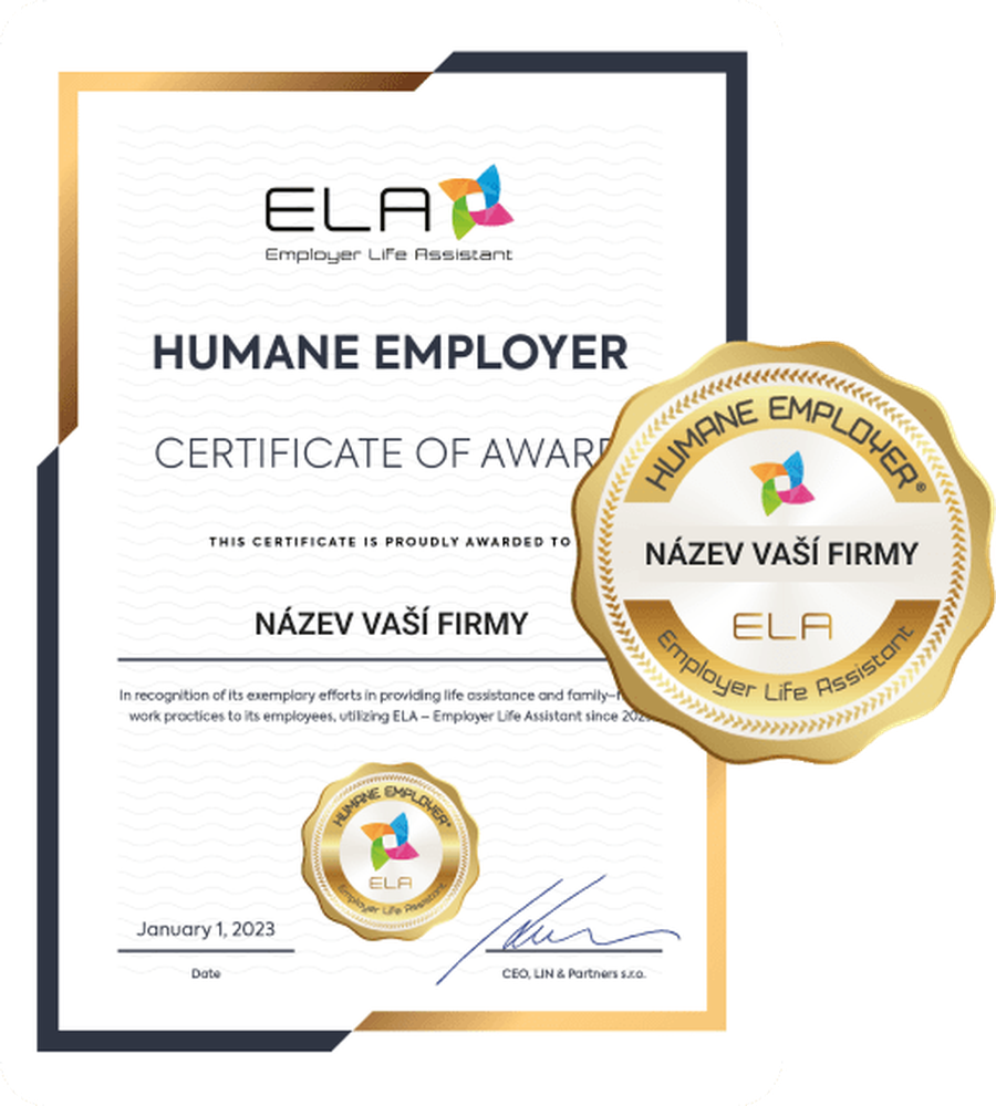 Certifikát Humane Employer od ELA